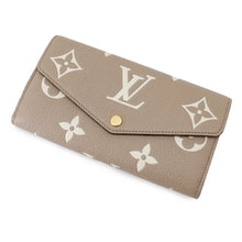 Load image into Gallery viewer, LOUIS VUITTON Portefeuille Sarah NM Tourterelle/ClaimM81049 Monogram Empreinte Leather
