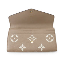 Load image into Gallery viewer, LOUIS VUITTON Portefeuille Sarah NM Tourterelle/ClaimM81049 Monogram Empreinte Leather
