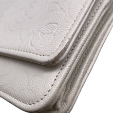 Load image into Gallery viewer, CHANEL Camellia Chain Wallet Camellia Parts Chain WhiteA47421 Caviar Leather
