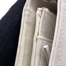 Load image into Gallery viewer, CHANEL Camellia Chain Wallet Camellia Parts Chain WhiteA47421 Caviar Leather
