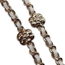 Load image into Gallery viewer, CHANEL Camellia Chain Wallet Camellia Parts Chain WhiteA47421 Caviar Leather
