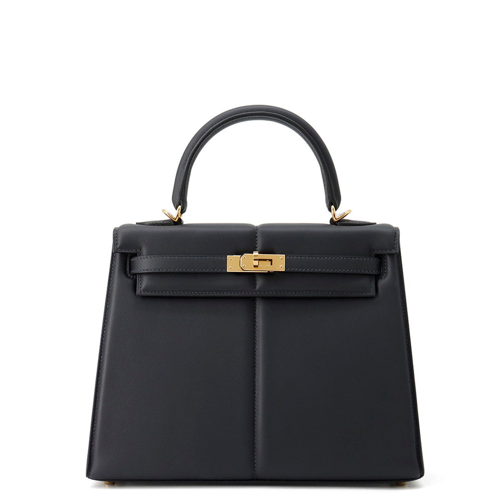 HERMES Kelly Padded Caban Swift Leather Size 25