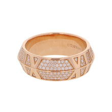 将图像加载到图库查看器中，TIFFANY&amp;Co. Atlas X Closed Wide Ring Size Approximately No. 14 18K Pink Gold
