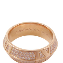 将图像加载到图库查看器中，TIFFANY&amp;Co. Atlas X Closed Wide Ring Size Approximately No. 14 18K Pink Gold
