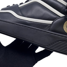 将图像加载到图库查看器中，CHANEL Back Logo High Cut Sneakers Black/White/GoldG35064 Leather Size 43
