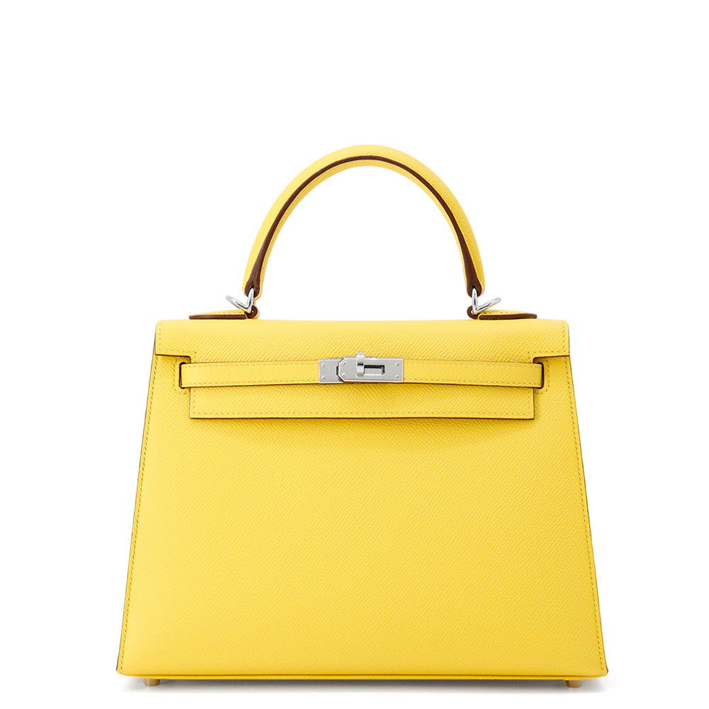 HERMES Kelly outside Jaune de Naples Epsom Size 25