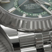 将图像加载到图库查看器中，ROLEX Sky-Dweller W42mm Stainless Steel K18WG Mint Green Dial336934
