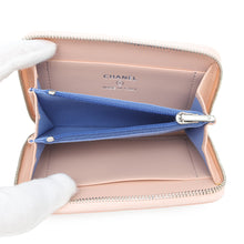 Load image into Gallery viewer, CHANEL Matelasse CHANEL19 Zip Coin Purse Pink/BlueAP3716 Caviar Leather
