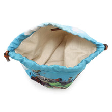 Load image into Gallery viewer, LOEWE Drawstring Pouch Ghibli collaboration MulticolorC822057X23 Canvas Leather
