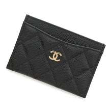 Load image into Gallery viewer, CHANEL Matelasse Card Case BlackAP0213 Caviar Leather
