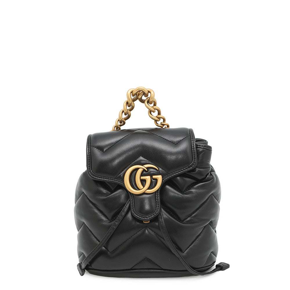 GUCCI GG Marmont Mini Backpack Black777253 Leather