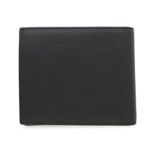 Load image into Gallery viewer, Dior Embroidered Logo Bifold Wallet Black Leather
