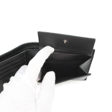 Load image into Gallery viewer, Dior Embroidered Logo Bifold Wallet Black Leather
