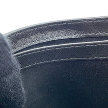 Load image into Gallery viewer, Dior Embroidered Logo Bifold Wallet Black Leather
