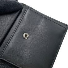 Load image into Gallery viewer, Dior Embroidered Logo Bifold Wallet Black Leather
