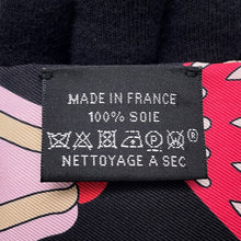 Load image into Gallery viewer, HERMES Twilly Patisserie Francaise La Patisserie Francaise charm Black/Blanc/Blue Silk100%
