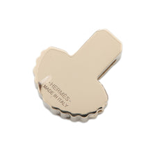 将图像加载到图库查看器中，HERMES TwillyRing Epaulette Blue/Pink Metal
