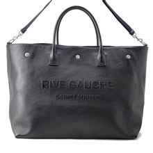 Load image into Gallery viewer, SAINT LAURENT PARIS Rive Gauche Tote Bag Black707651 Leather
