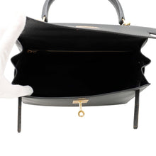 Load image into Gallery viewer, HERMES Kelly Sellier Black Epsom Size 28
