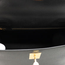 Load image into Gallery viewer, HERMES Kelly Sellier Black Epsom Size 28
