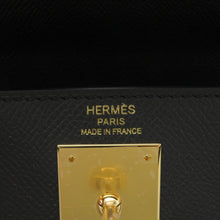 Load image into Gallery viewer, HERMES Kelly Sellier Black Epsom Size 28
