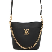 Load image into Gallery viewer, LOUIS VUITTON Padlock &amp; Walk BlackM24006 Grained Calf Leather
