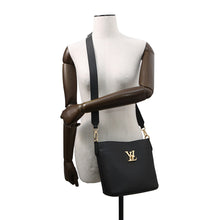 Load image into Gallery viewer, LOUIS VUITTON Padlock &amp; Walk BlackM24006 Grained Calf Leather
