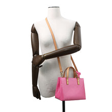 Load image into Gallery viewer, LOUIS VUITTON LV Remix Reade Neon PinkM24028 Monogram Vernis Leather Size PM
