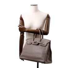 将图像加载到图库查看器中，HERMES Birkin Etain Taurillon Clemence Size 35
