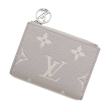 将图像加载到图库查看器中，LOUIS VUITTON Portefeuille Lisa Bloom Gray / WhiteQuartzM13797 Bicolor Monogram Empreinte Leather
