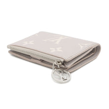 将图像加载到图库查看器中，LOUIS VUITTON Portefeuille Lisa Bloom Gray / WhiteQuartzM13797 Bicolor Monogram Empreinte Leather
