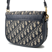 将图像加载到图库查看器中，Dior Oblique Bobby Shoulder Bag NavyM9319UTZQ Canvas Leather
