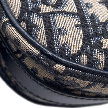 将图像加载到图库查看器中，Dior Oblique Bobby Shoulder Bag NavyM9319UTZQ Canvas Leather
