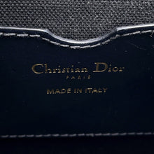 将图像加载到图库查看器中，Dior Oblique Bobby Shoulder Bag NavyM9319UTZQ Canvas Leather
