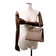 Load image into Gallery viewer, HERMES Kelly Sellier Etoupe Epsom Size 25
