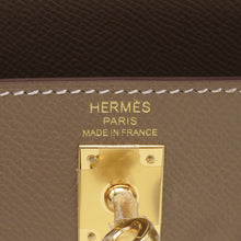 Load image into Gallery viewer, HERMES Kelly Sellier Etoupe Epsom Size 25
