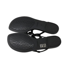 将图像加载到图库查看器中，HERMES Egeri Chaine d&#39;Ancre Sandals Black Rubber Size 37
