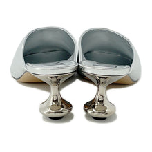 Load image into Gallery viewer, LOEWE Toy Mule SilverLLST379X06 Laminated Lambskin Size 38
