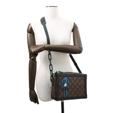 Load image into Gallery viewer, LOUIS VUITTON LV Friend Soft Trunk Virgil Abloh Brown/NoirM45619 Monogram Macassar Canvas
