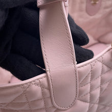 Load image into Gallery viewer, Dior TouJules Macrocannage Handbag PinkM2822OSHJ Calf Leather Size Small

