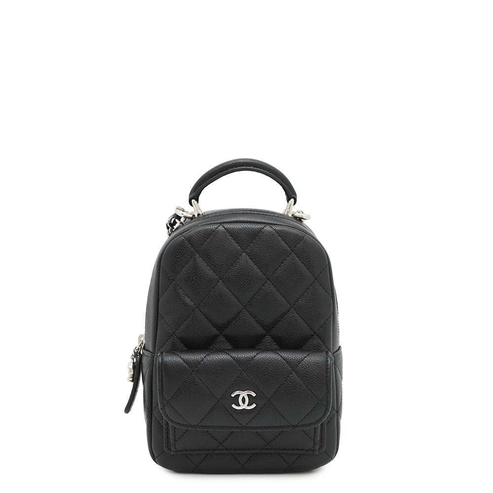 CHANEL Matelasse Timeless Classics Mini Backpack BlackAP3753 Caviar Leather