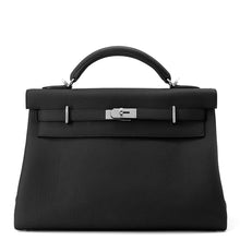 将图像加载到图库查看器中，HERMES Maxi Kelly Black Togo Leather Size 42
