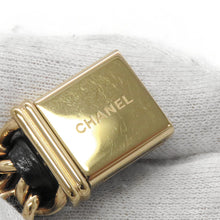 Load image into Gallery viewer, CHANEL Premiere Edition Original XL H26.1mmxW20mm Gold Plated Leather Black DialH6951
