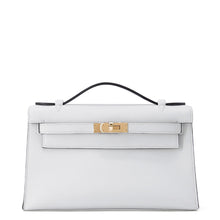 Load image into Gallery viewer, HERMES PochetteKelly Gri Platinum Swift Leather
