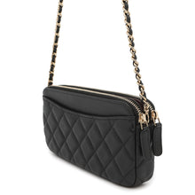Load image into Gallery viewer, CHANEL Matelasse Chain Wallet BlackA82527 Caviar Leather
