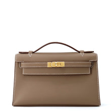 Load image into Gallery viewer, HERMES PochetteKelly Etoupe Swift Leather

