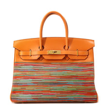 Load image into Gallery viewer, HERMES Birkin Orange Vibrato Box Calf Leather Size 35
