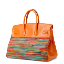 Load image into Gallery viewer, HERMES Birkin Orange Vibrato Box Calf Leather Size 35
