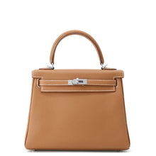 Load image into Gallery viewer, HERMES Kelly Retourne sewing Gold Togo Leather Size 25
