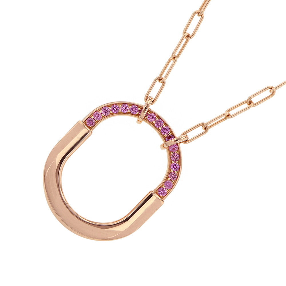 TIFFANY&Co. Padlock Pendant Size Medium73965950 18K Pink Gold